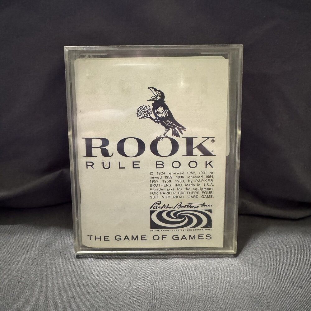 Vintage Rook 1968 Four Suit Numerical Card Game by Parker Brothers Complete